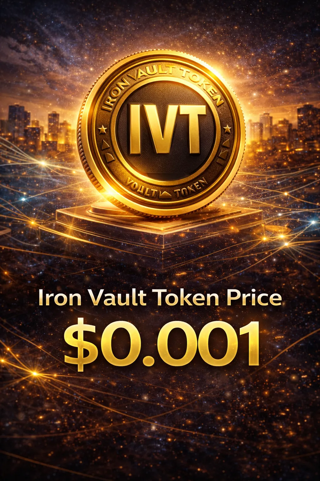 IVT coin — Iron Vault Token $0.001 presale price